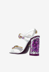 Dolce & Gabbana Keira 105 Embellished Sandals Purple CR1354 AT848-I03TN
