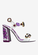 Dolce & Gabbana Keira 105 Embellished Sandals Purple CR1354 AT848-I03TN