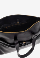 Moschino Tie Me Leather Tote Bag Black MD4155PP0N FF0-000