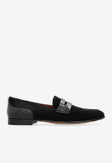 Dolce & Gabbana DG Classic Loafers in Calfskin and Alligator Leather Black A50717 A2E22-8B956