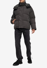 Dolce & Gabbana Logo Plaque Down Jacket Gray G9BRFT FUS28-N0636