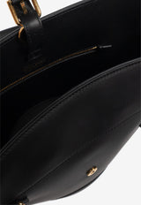 Dolce & Gabbana Capri Crow's Nest Calf Leather Tote Bag Black BB7815 AK274-80999