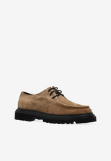 Dolce & Gabbana Day Classic Suede Derby Shoes Beige A10886 AT441-80024