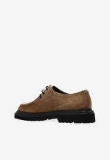 Dolce & Gabbana Day Classic Suede Derby Shoes Beige A10886 AT441-80024