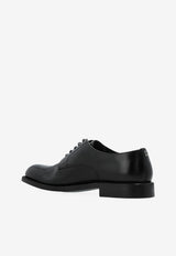 Dolce & Gabbana DG Night Brushed Calfskin Derby Shoes Black A10879 A1203-80999