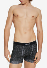 Tom Ford Leopard Print Signature Briefs Gray T4LC31230 0-029