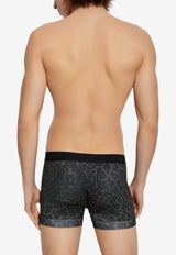 Tom Ford Leopard Print Signature Briefs Gray T4LC31230 0-029