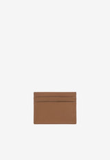 Dolce & Gabbana Logo Plaque Calfskin Cardholder Brown BI0330 A9S25-8Z093