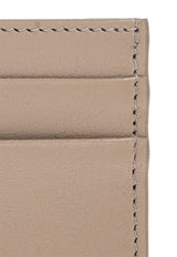 Dolce & Gabbana Logo Plaque Calfskin Cardholder Beige BI0330 A9S25-8I399