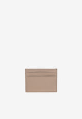 Dolce & Gabbana Logo Plaque Calfskin Cardholder Beige BI0330 A9S25-8I399