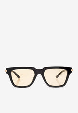 McQueen T-bar Icon Square Sunglasses Beige 841552 J0749-1150