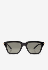 McQueen T-bar Icon Square Sunglasses Gray 841552 J0749-1055
