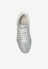 Ferragamo Athena Metallic Leather Sneakers Silver 030703 ATHENA 784924-SILVER