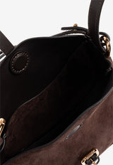 Etro Small Suede Pony Shoulder Bag Brown WP1C0021 AP341-M0406