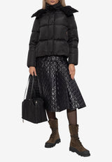 Moncler Quilted Midi Skirt Black K20932D00038 597Z8-999
