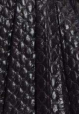 Moncler Quilted Midi Skirt Black K20932D00038 597Z8-999