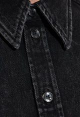 Dolce & Gabbana Oversized Faded Denim Shirt Black G5IT7D G8ND9-S9001
