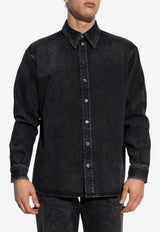 Dolce & Gabbana Oversized Faded Denim Shirt Black G5IT7D G8ND9-S9001