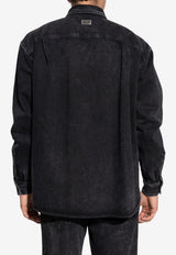 Dolce & Gabbana Oversized Faded Denim Shirt Black G5IT7D G8ND9-S9001