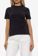 Jacquemus J Crewneck T-shirt Black TSW00549 AJ00068-390