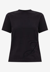 Jacquemus J Crewneck T-shirt Black TSW00549 AJ00068-390