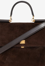 Dolce & Gabbana My Sicily Suede Top Handle Bag Brown BB7814 BO903-8M157