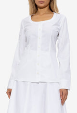 Jacquemus Tailored Waisted Shirt White SHW00547 AW00351-100
