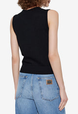Dolce & Gabbana Cashmere Knit Top Black FXT61Z JDVC2-N0000