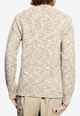 Dolce & Gabbana Wool Tweed Sweater Beige GXXA9T JAM8G-S8232