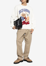 Dolce & Gabbana Graphic Print Sweatshirt White G9AHSZ G7PHH-A4567