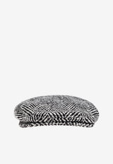 Dolce & Gabbana Shetland Chevron Beret Gray GH587A FC2FV-S8030