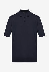 Dolce & Gabbana Wool Polo T-shirt Navy GXZ02T JDVBV-B0665
