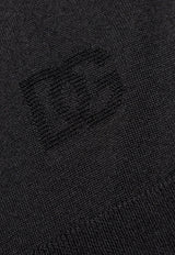 Dolce & Gabbana DG Logo Wool Turtleneck Sweater Black GXW05T JDVBV-N0000