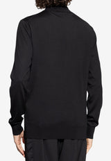 Dolce & Gabbana DG Logo Wool Turtleneck Sweater Black GXW05T JDVBV-N0000