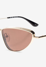 McQueen Logo Cat-Eye Sunglasses Pink 841899 I3330-7024