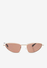 McQueen Logo Cat-Eye Sunglasses Pink 841899 I3330-7024