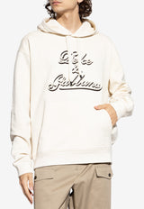 Dolce & Gabbana Logo Print Hooded Sweatshirt Cream G9ZU0Z G7PGA-A4567