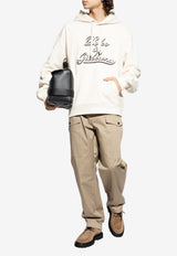 Dolce & Gabbana Logo Print Hooded Sweatshirt Cream G9ZU0Z G7PGA-A4567