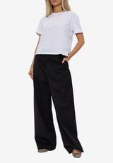 Loewe Pleated Cargo Pants Black S359Y04XGI 0-BLACK