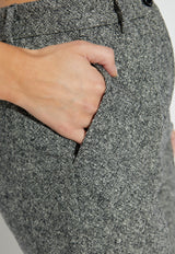 Dolce & Gabbana Wool Straight-Leg Pants Gray FTAM2T FMBAR-S8030