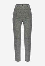 Dolce & Gabbana Wool Straight-Leg Pants Gray FTAM2T FMBAR-S8030