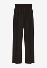 Dolce & Gabbana Wool Straight-Leg Pants Brown FTC6ZT FU2OW-M0682