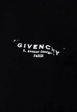Givenchy Logo Print Cropped T-shirt Black BW70F KP75N-001