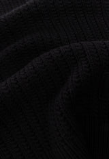 Dolce & Gabbana Braided Wool Scarf Black GX13KZ JDVCM-N0000