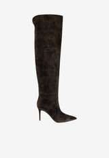 Gianvito Rossi Hansen 85 Over-the-Knee Boots Green G80142 85RIC-C45DKOL