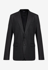 Dolce & Gabbana Single-Breasted Wool Blazer Black G2TK2T HU7VA-N0000