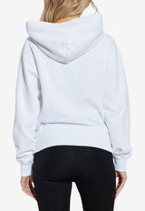 Dolce & Gabbana Logo Embroidered Hooded Sweatshirt White F9S48Z GDDBA-W0800