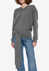 Dolce & Gabbana Cashmere Ribbed Sweater Gray FXY21Z JBW0Q-N5822