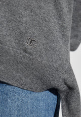 Dolce & Gabbana Cashmere Ribbed Sweater Gray FXY21Z JBW0Q-N5822
