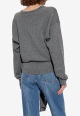 Dolce & Gabbana Cashmere Ribbed Sweater Gray FXY21Z JBW0Q-N5822